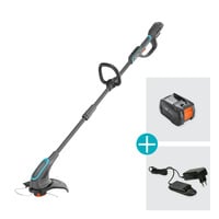 GARDENA Coupe-bordures sans fil PowerTrim 30/18V P4A Gris/Turquoise