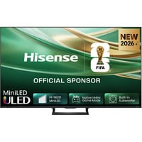 Hisense ULED 50E8S MiniLED 50" 4K Ultra HD TV QLED Noir/gris foncé, 127 cm (50"), 3840 x 2160 pixels, ULED, Smart TV, Wifi, Noir