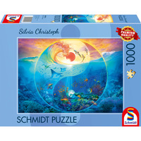 Schmidt Spiele Silvia Christoph : Yin & Yang dans le royaume des animaux marins, Puzzle 