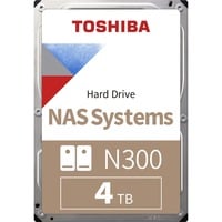 Toshiba N300, 4 To, Disque dur HDWG440UZSVA, SATA/600, 24/7, En vrac