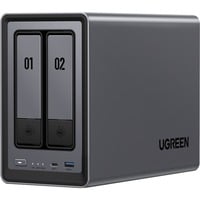 UGREEN NASync DXP2800 NAS System 2-Bay Compact Intel® N N100 8 Go DDR5 0 To UGOS Pro Noir NAS, Compact, Intel® N, N100, 8 Go, DDR5