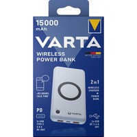 Varta Wireless Powerbank 15.000, Batterie portable Blanc