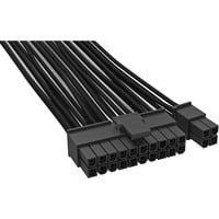 be quiet! CB-6620 0,61 m, Câble Noir, 0,61 m, ATX (20+4 pin), ATX (20+4 pin), Mâle, Mâle, Droit