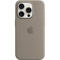 Apple Coque en silicone avec MagSafe pour iPhone 15 Pro, Housse/Étui smartphone Marron