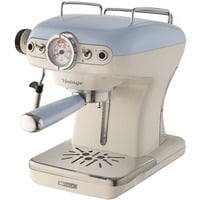 Ariete 1389/15 Manuel Machine à expresso 0,9 L Beige/Bleu clair, Machine à expresso, 0,9 L, Dosette de café, 900 W, Bleu clair