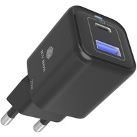 ICY BOX IB-PS1020-PD Universel Noir Secteur Charge rapide Intérieure Noir, 1x USB-C, 1x USB-A, Intérieure, Secteur, 12 V, Noir