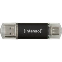 Intenso 3539490 lecteur USB flash 64 Go USB Type-A / USB Type-C 3.2 Gen 1 (3.1 Gen 1) Anthracite, Clé USB Anthracite/transparent, 64 Go, USB Type-A / USB Type-C, 3.2 Gen 1 (3.1 Gen 1), 70 Mo/s, Casquette, Anthracite