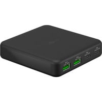 goobay Chargeur de bureau multiport USB-C, PD, GaN, 65 watts Noir