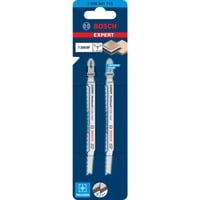 Bosch T 308 BF Lames de scie sauteuse Bimétal 2 pièce(s), Lame de scie Lames de scie sauteuse, Bois abrasif, Bois dur, Panneau laminé, Plaque de plâtre, Bimétal, Acier inoxydable, 2 mm, 5 cm