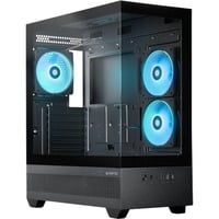 Chieftec boîtier midi tower Noir | 2x USB-A | 1x USB-C | RGB | Window