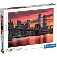 Clementoni High Quality Collection 1500 pièces - East river at Dusk, Puzzle 1500 pièce(s), Ville, 10 an(s)