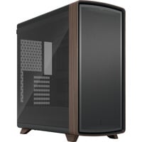 Fractal Design Summit boîtier midi tower Noir/bois | 2x USB-A | 1x USB-C | Window