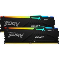 Kingston FURY FURY Beast 32GB 6800MT/s DDR5 CL34 DIMM (Kits de 2) RGB EXPO, Mémoire vive Noir, 32 Go, 2 x 16 Go, DDR5, 288-pin DIMM, Noir