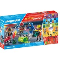 PLAYMOBIL My Figures : Pompiers, Jouets de construction 