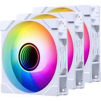 Phanteks M25G2-120 D-RGB Reverse Triple Pack ventilateurs de boîtier Blanc, 3 pièces, 120 x 120 x 25 mm, PWM