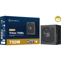 SilverStone Triton 750Rz alimentation  modulaire 750 watt Noir, 1x 12V-2x6, 3x PCIe