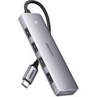UGREEN 70336 hub & concentrateur USB 3.2 Gen 1 (3.1 Gen 1) Type-C 5000 Mbit/s, Hub USB Gris, USB 3.2 Gen 1 (3.1 Gen 1) Type-C, USB 3.2 Gen 1 (3.1 Gen 1) Type-A, 5000 Mbit/s, 0,15 m, Samsung: Galaxy S10 / S10 + / S9 / S9 + / S8 / S8 + / Note 9 / Note 8/ Note 10+/ Note 10 Huawei:..., 104 mm