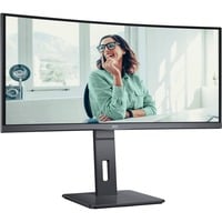 AOC CU34P3CV écran plat de PC 86,4 cm (34") 3440 x 1440 pixels UltraWide Quad HD LED Noir Moniteur incurvé Noir, 1x DisplayPort, 1x HDMI, 1x USB-C, 4x USB-A, 1x RJ-45, 86,4 cm (34"), 3440 x 1440 pixels, UltraWide Quad HD, LED, 4 ms, Noir