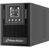 BlueWalker VFI 1000 AT Double-conversion (en ligne) 1 kVA 900 W 3 sortie(s) CA, UPS Noir, Double-conversion (en ligne), 1 kVA, 900 W, Sinusoïde pur, 80 V, 300 V