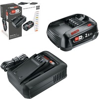 Bosch Kit de démarrage batterie 18V 1x 2,5Ah + chargeur rapide AL 18V-44, Bundle Noir
