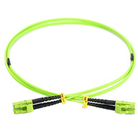 Digitus Câble de raccordement LWL, duplex, connecteur LC > LC, multimode OM5 Vert clair
