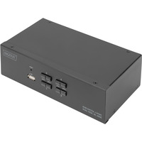 Digitus Commutateur KVM HDMI 4x 1, Switch KVM Noir