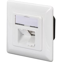 Digitus Prise de données CAT.6A, en saillie, blindée, 2x RJ-45 LSA, Boîte de jonction Blanc
