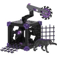 Schleich ELDRADOR CREATURES BattleCave Tigre des ténèbres, Figurine 7 an(s), Noir, Gris, Violet