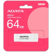 ADATA UC310 lecteur USB flash 64 Go USB Type-A 3.2 Gen 1 (3.1 Gen 1) Blanc, Clé USB Blanc, 64 Go, USB Type-A, 3.2 Gen 1 (3.1 Gen 1), 100 Mo/s, Pivotant, Blanc