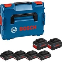 Bosch 4 X PROCORE18V 4.0AH + 2 X PROCORE18V 8.0AH PROFESSIONAL, Batterie Bleu/Noir, Batterie, Lithium-Ion (Li-Ion), 8 Ah, 18 V, Bosch, Noir, Bleu, Rouge