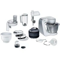 Bosch MUM58257 robot de cuisine 1000 W 3,9 L Acier inoxydable, Blanc Blanc/Argent, 3,9 L, Acier inoxydable, Blanc, 1,25 L, Mélange, 2,7 kg, Acier inoxydable