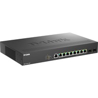 D-Link DMS-1250-10SP/E commutateur réseau Géré 2.5G Ethernet (100/1000/2500) Connexion Ethernet, supportant l'alimentation via ce port (PoE) Noir, Switch Noir, Géré, 2.5G Ethernet (100/1000/2500), Connexion Ethernet, supportant l'alimentation via ce port (PoE), Grille de montage