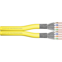 Digitus Câble d'installation professionnel Cat.7a S/FTP Duplex, Cca Jaune