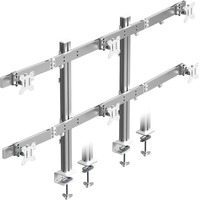 ICY BOX Damond Stand 666, Support de moniteur Argent