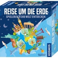 KOSMOS Reise um die Erde Spielerisch die Welt entdecken Jeu de société Voyage/aventure Jeu de société, Voyage/aventure, 8 an(s), Jeu familial