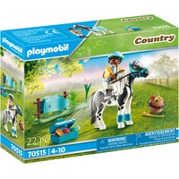 PLAYMOBIL Country - Cavalier et poney Lewitzer, Jouets de construction 70515