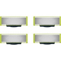 Philips Norelco OneBlade OneBlade QP240/50 Lames de rechange Argent/vert clair, Tête de rasage, 4 tête(s), Argent, Métal, Philips, Norelco OneBlade