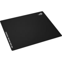 ASUS ROG Moonstone Ace L, Tapis de souris gaming Noir, Noir, Motif, Silicone, Verre trempé, Base antidérapante, Tapis de souris de jeu