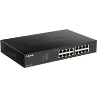 D-Link DGS-1100-16V2 Géré L2 Gigabit Ethernet (10/100/1000) Noir, Switch Géré, L2, Gigabit Ethernet (10/100/1000), Full duplex, Grille de montage