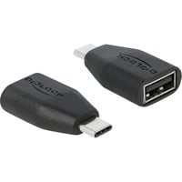 DeLOCK Bloqueur de données USB Type-C vers Type-A, Adaptateur Noir
