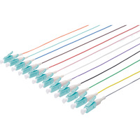 Digitus Pigtails LC Simplex OM3 teintés, Câble Multicolore