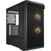 FSP M330 boîtier midi tower Noir | 2x USB-A | 1x USB-C | RGB | Verre trempé