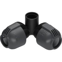 GARDENA Raccord d'angle 25 mm x 20/27 femelle, Connecteur Noir/gris