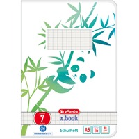 Herlitz GREENline bloc-notes A5 16 feuilles Vert, Blanc, Livret Image, Vert, Blanc, A5, 16 feuilles, 80 g/m², Papier quadrillé