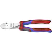 KNIPEX Coupe-câbles puissant 74 05 200, Tenailles de cran Rouge/Bleu