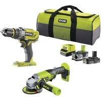 Ryobi R18PDAG-242S, Set d'outils Vert/Noir