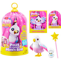 ZURU Pets Alive Polly the Magic Bird, Figurine Pets Alive Polly the Magic Bird, Garçon/Fille, 3 an(s), Sonore