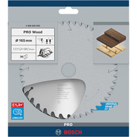 Bosch Lames de scies circulaires Optiline Wood, Lame de scie Bois, 16,5 cm, 2 cm, 1,2 mm, 1,7 mm, Biseau supérieur alterné