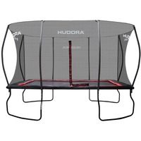 HUDORA Trampoline 4square 244 x 366, Appareil de fitness Noir/Rouge