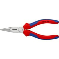 KNIPEX Pince demi-ronde avec tranchant 25 02 160 avec gaines bi-matière, noire atramentisée